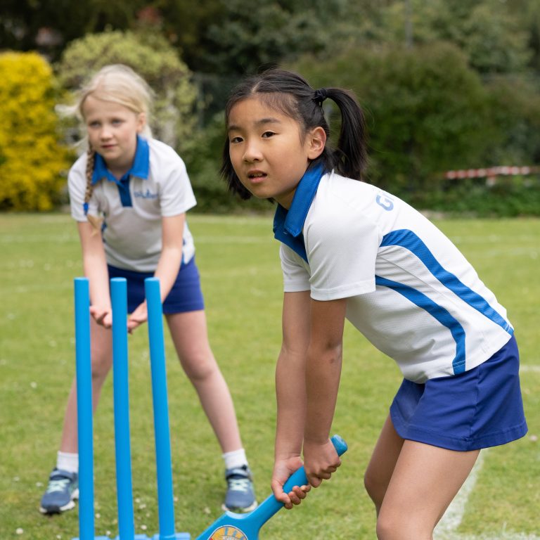 girl batting