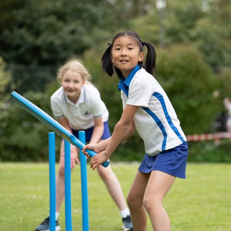 girl batting