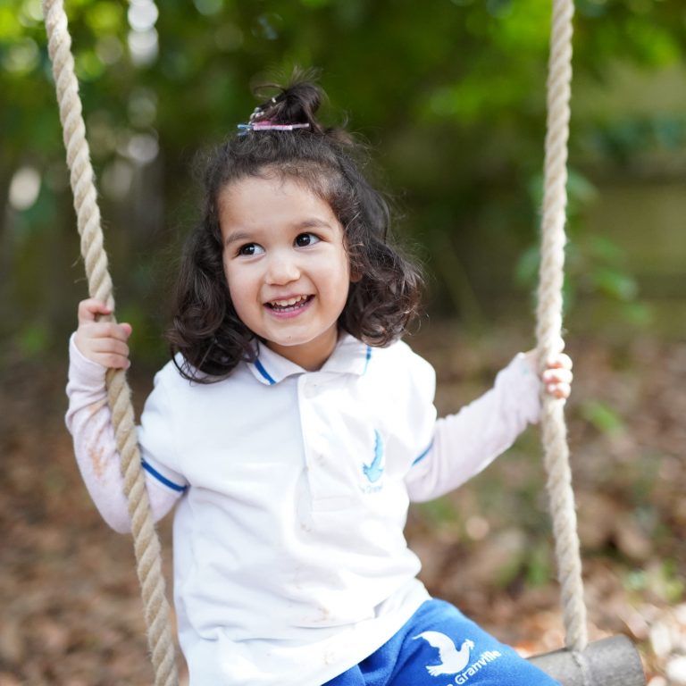 girl on a swing