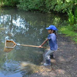 child fishing