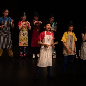 students in a play