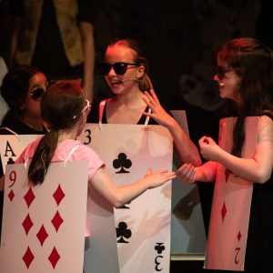 students dressed like a deck of cards